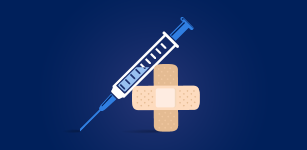 image of vaccine and bandaid